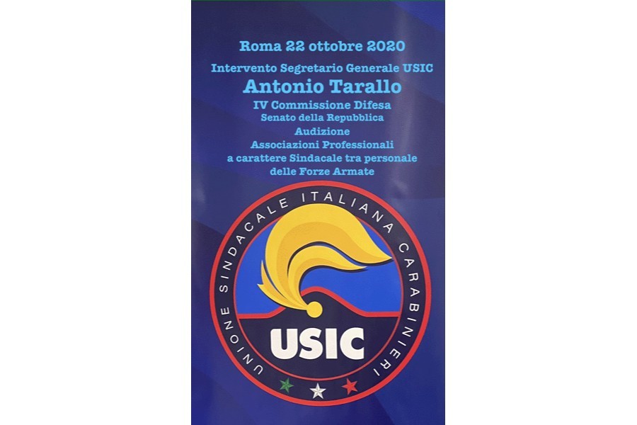Roma 22 ottobre 2020  Intervento Segretario Generale USIC Antonio Tarallo 
